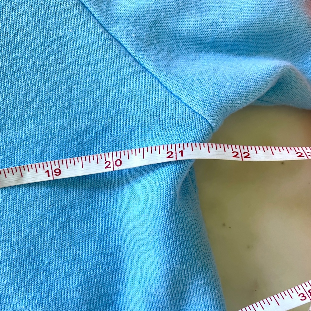 Aviator Nation Lightning Bolt Neon Rainbow Stripe Crop Sweatshirt in Blue - Picture 10 of 14